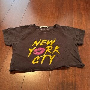 Prince Peter Girls NYC cropped tshirt